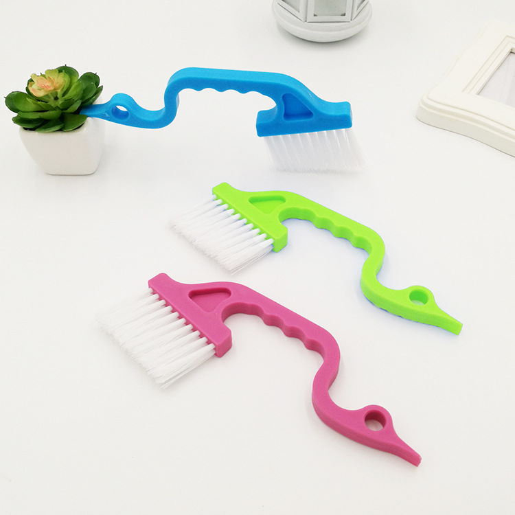 Swan Shape Hand-Held Groove Door and Window Gap Brushes Kitchen and Bathroom Groove Cleaning Brush Air Conditioning Outlet Wind Shutter Brush