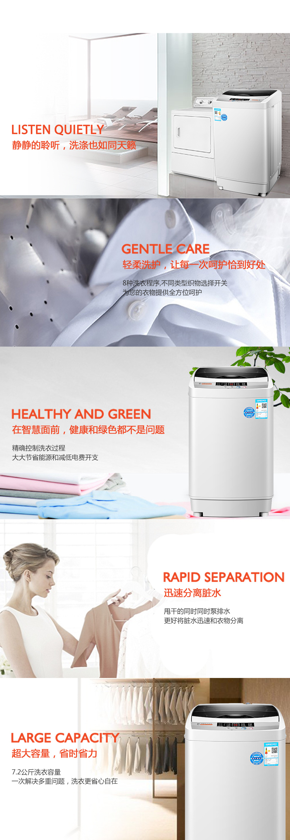 Factory Direct Sales Beautiful Swan Automatic Washing Machine 7.5 Household 8.5 Commercial Strong Dehydration Washing Machine Wholesale Factory Direct Sales Beautiful Swan Automatic Washing Machine 7.5 Household 8.5 Commercial Strong Dehydration Washing Machine Wholesale