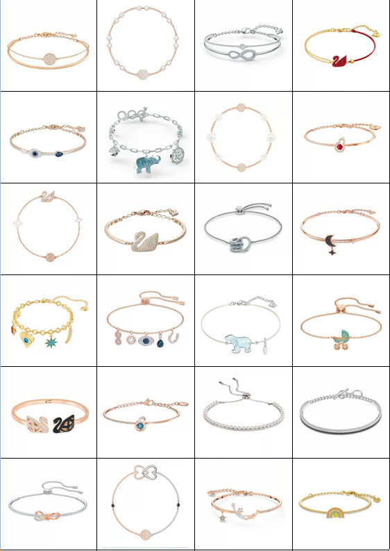 Polo Element Bracelet Fashion Swan Racket Pulsatile Heart Bow Bracelet Devil's Eye Crystal Polo Element Bracelet Fashion Swan Racket Pulsatile Heart Bow Bracelet Devil's Eye Crystal