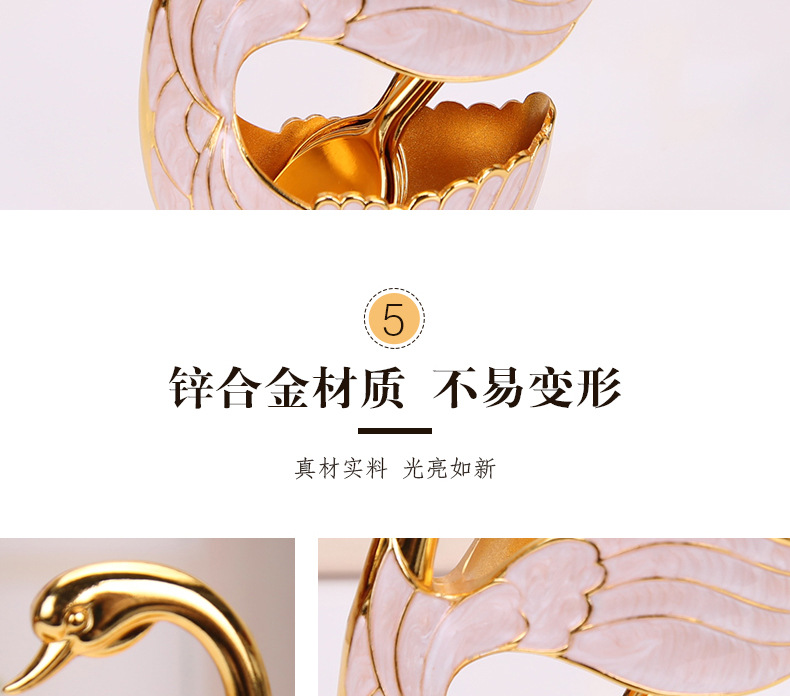 European Style Coffee Spoon Fruit Spoon Fork Set Home Ornaments Fashion Fruit Cute Swan Dessert Spoon Cutlery