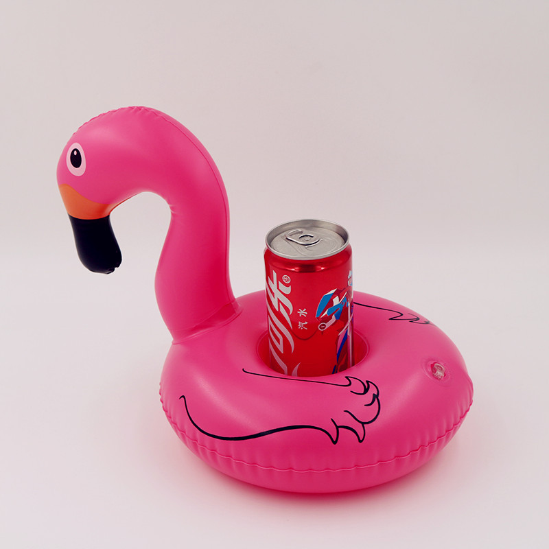 Manufacturers spot ins hot selling black and white Swan cup holder inflatable water coaster floating drink coaster