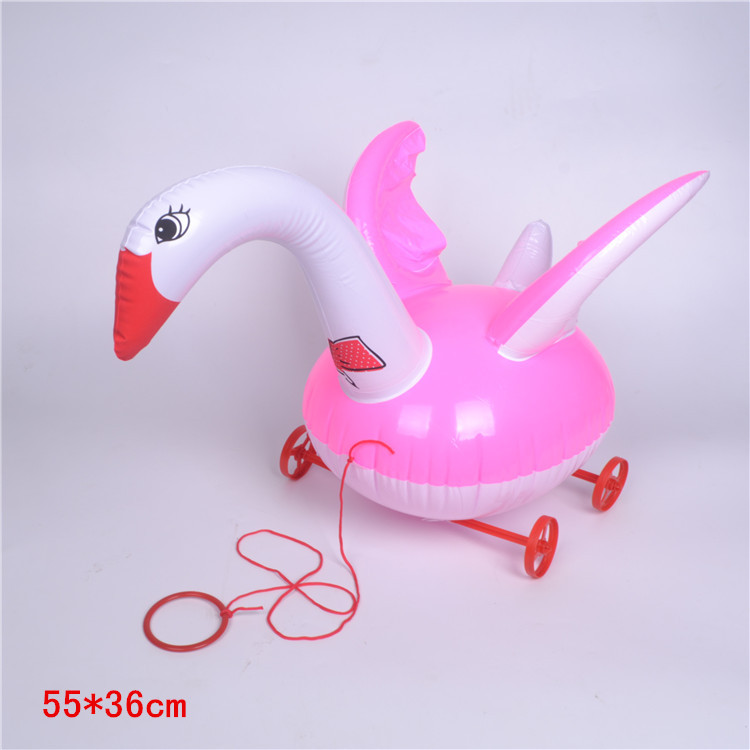 Children's Inflatable Cartoon Toy Stall Night Market Square Inflatable Animal Trolley Cable Tiger Chicken Swan Children's Inflatable Cartoon Toy Stall Night Market Square Inflatable Animal Trolley Cable Tiger Chicken Swan