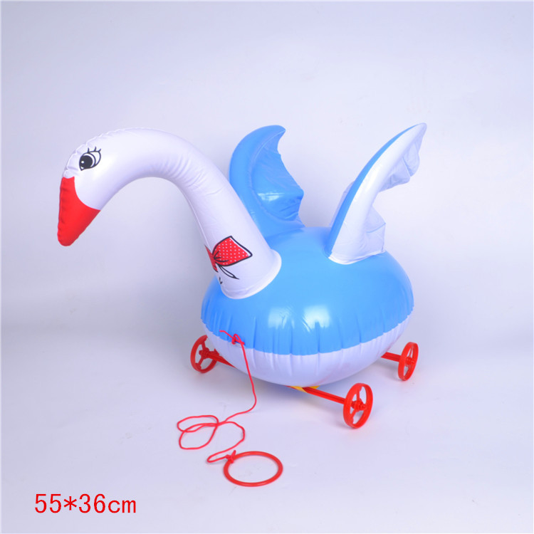 Children's Inflatable Cartoon Toy Stall Night Market Square Inflatable Animal Trolley Cable Tiger Chicken Swan Children's Inflatable Cartoon Toy Stall Night Market Square Inflatable Animal Trolley Cable Tiger Chicken Swan