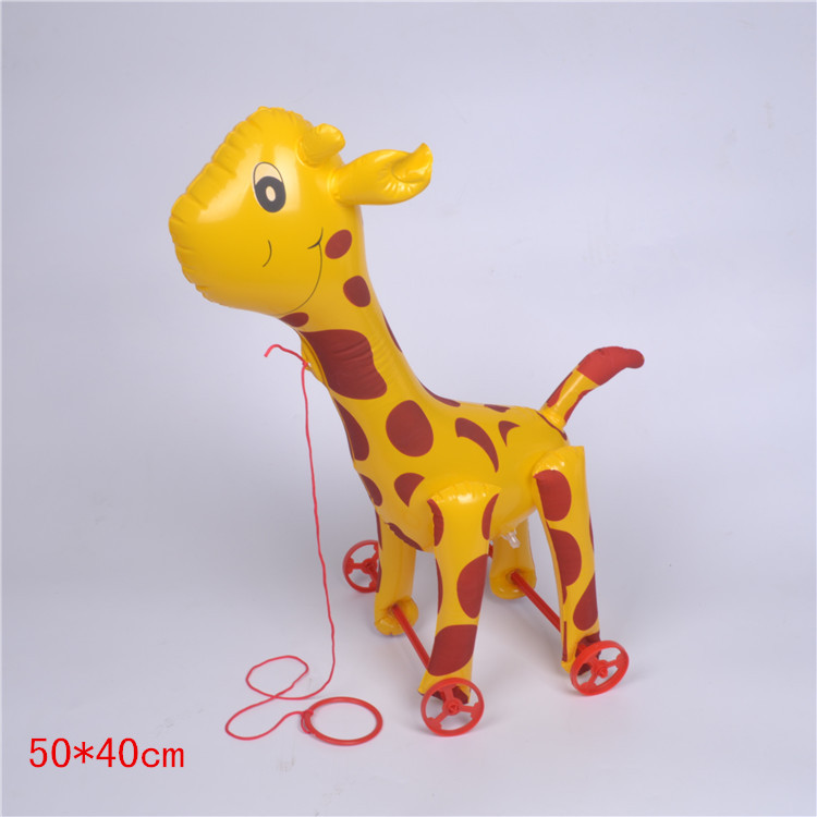 Children's Inflatable Cartoon Toy Stall Night Market Square Inflatable Animal Trolley Cable Tiger Chicken Swan Children's Inflatable Cartoon Toy Stall Night Market Square Inflatable Animal Trolley Cable Tiger Chicken Swan