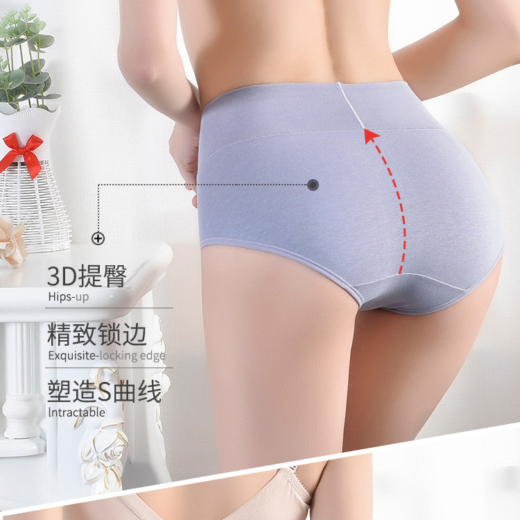 Cotton Underwear Swan Belly Warming Palace Large Size Plump Girls Graphene Antibacterial Crotch Triangle Underwear