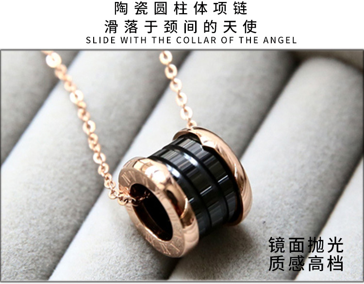 Same Style Internet Celebrity FourLeaf Clover Pendant Titanium Steel Necklace Female Swan Clavicle Chain Letter Necklace Same Style Internet Celebrity FourLeaf Clover Pendant Titanium Steel Necklace Female Swan Clavicle Chain Letter Necklace