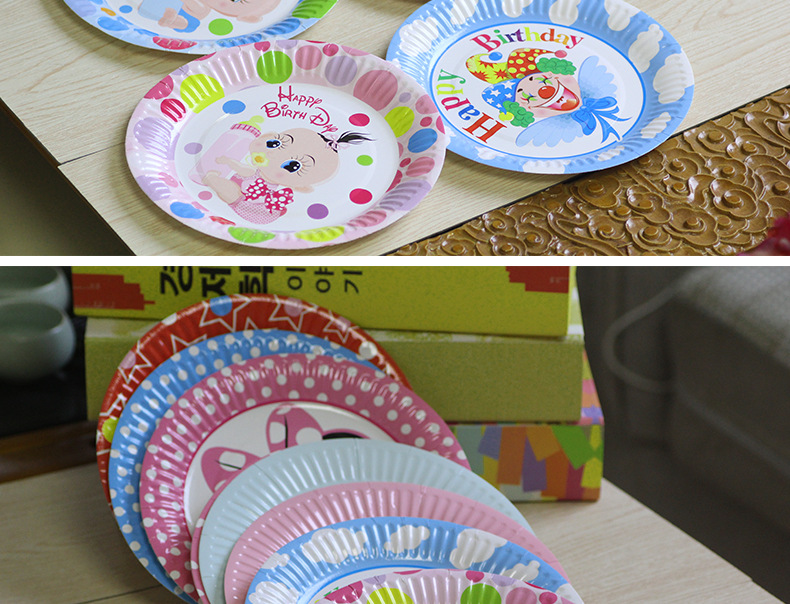 Wholesale Customized Birthday Party Tableware Cartoon Paper Pallet Holiday Party Supplies Dessert Cake Disposable Service Plate Wholesale Customized Birthday Party Tableware Cartoon Paper Pallet Holiday Party Supplies Dessert Cake Disposable Service Plate