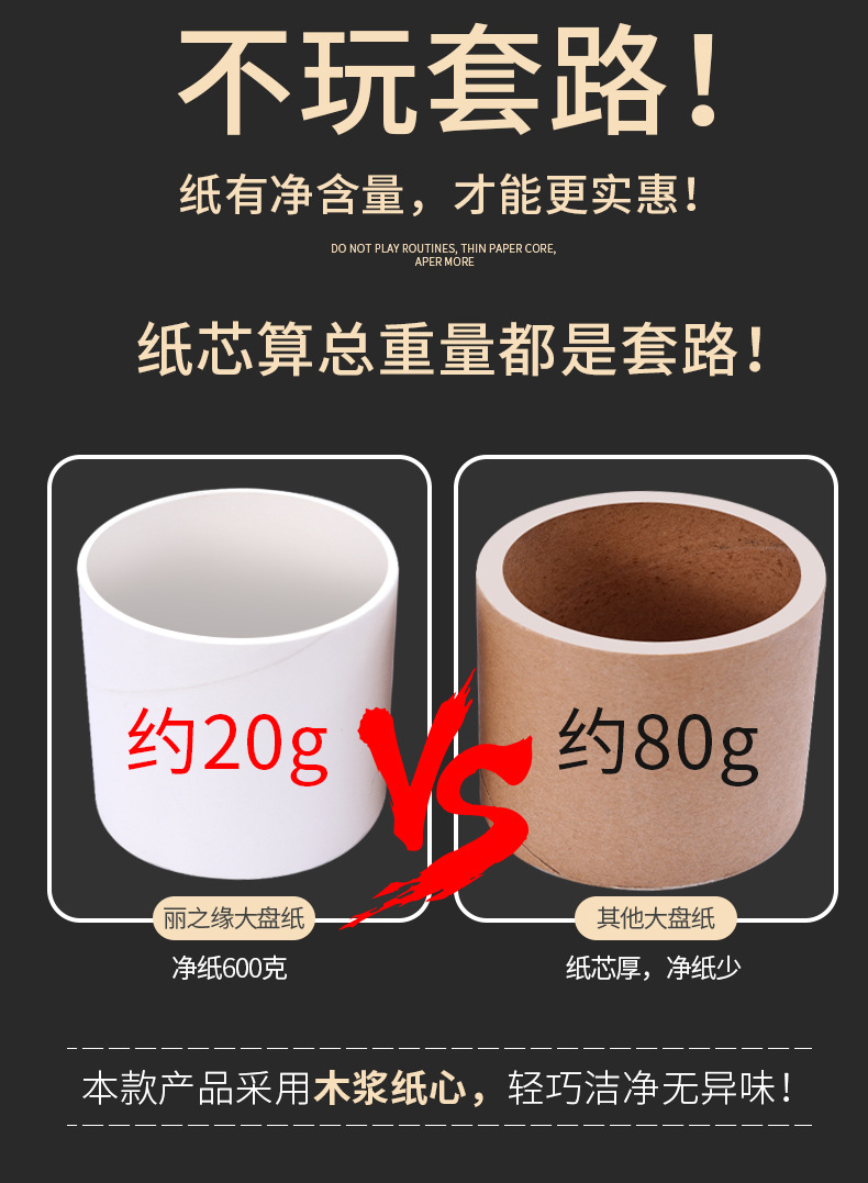 Lizhiyuan 600G Large Plate Roll Paper Toilet Paper Hotel Big Roll Paper Hotel Toilet Paper Paper Towels Wholesale Lizhiyuan 600G Large Plate Roll Paper Toilet Paper Hotel Big Roll Paper Hotel Toilet Paper Paper Towels Wholesale