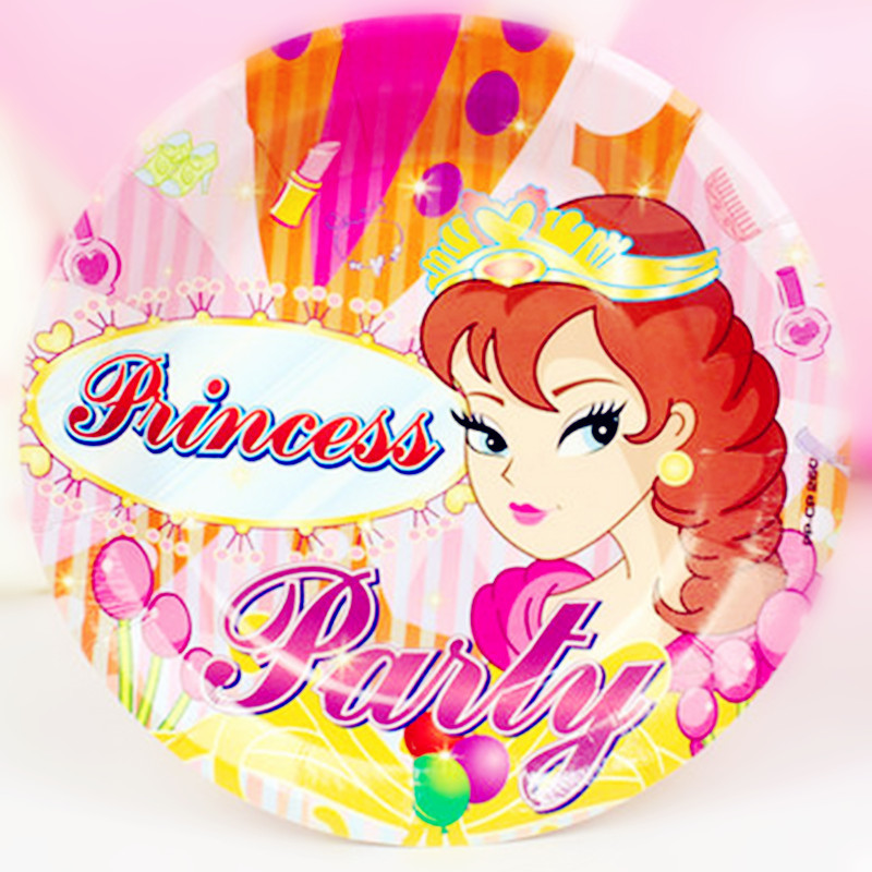 Birthday party supplies 7 inch polka dot paper plate Korean version wave point cake plate party disposable barbecue dinner plate Birthday party supplies 7 inch polka dot paper plate Korean version wave point cake plate party disposable barbecue dinner plate