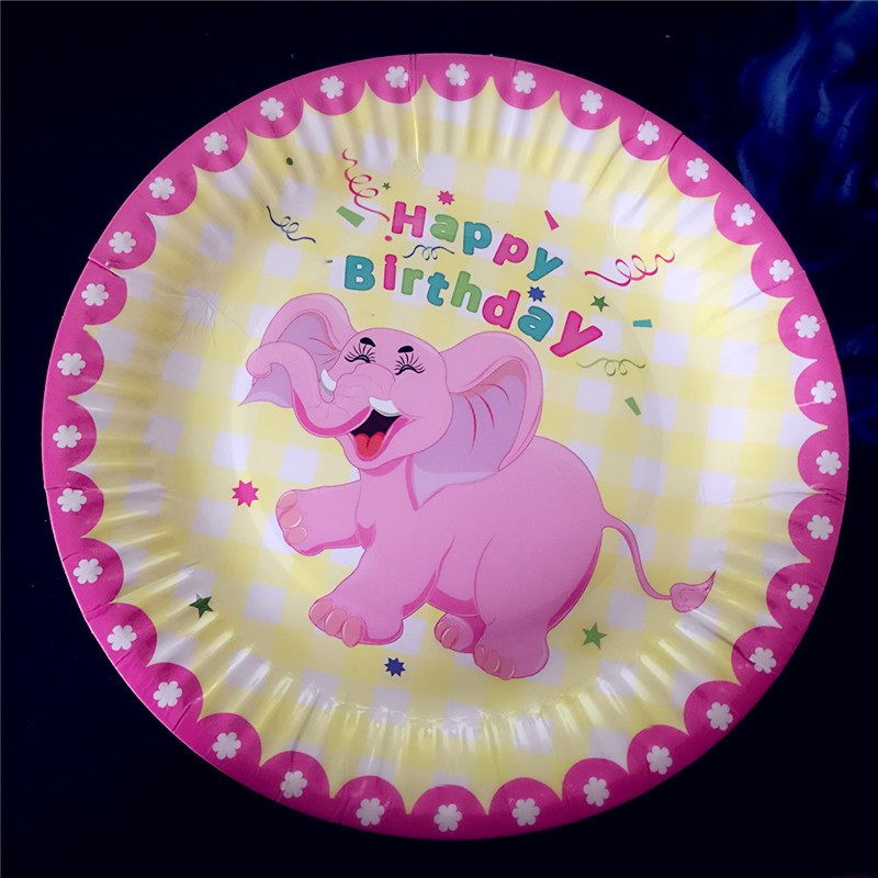 Birthday party supplies 7 inch polka dot paper plate Korean version wave point cake plate party disposable barbecue dinner plate Birthday party supplies 7 inch polka dot paper plate Korean version wave point cake plate party disposable barbecue dinner plate