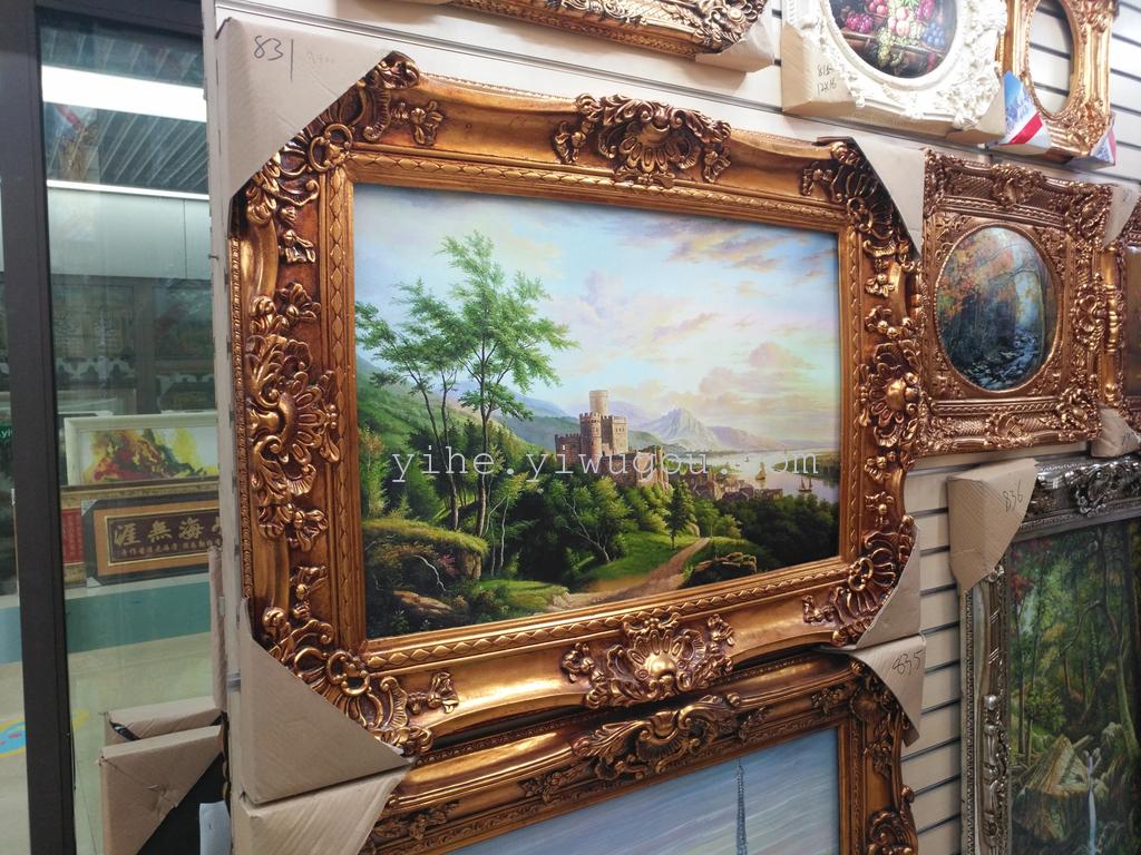 European-Style Resin Photo Frame Wholesale Outer Ruler 80X190 Inner 60X150 Oil Painting Corner Frame