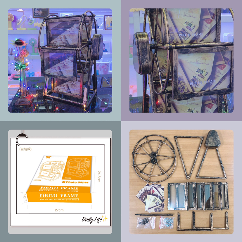 Haotao Photo Frame Ht8888 Flat Retro Ferris Wheel 5-Inch 6-Frame (Music) Haotao Photo Frame Ht8888 Flat Retro Ferris Wheel 5-Inch 6-Frame (Music)