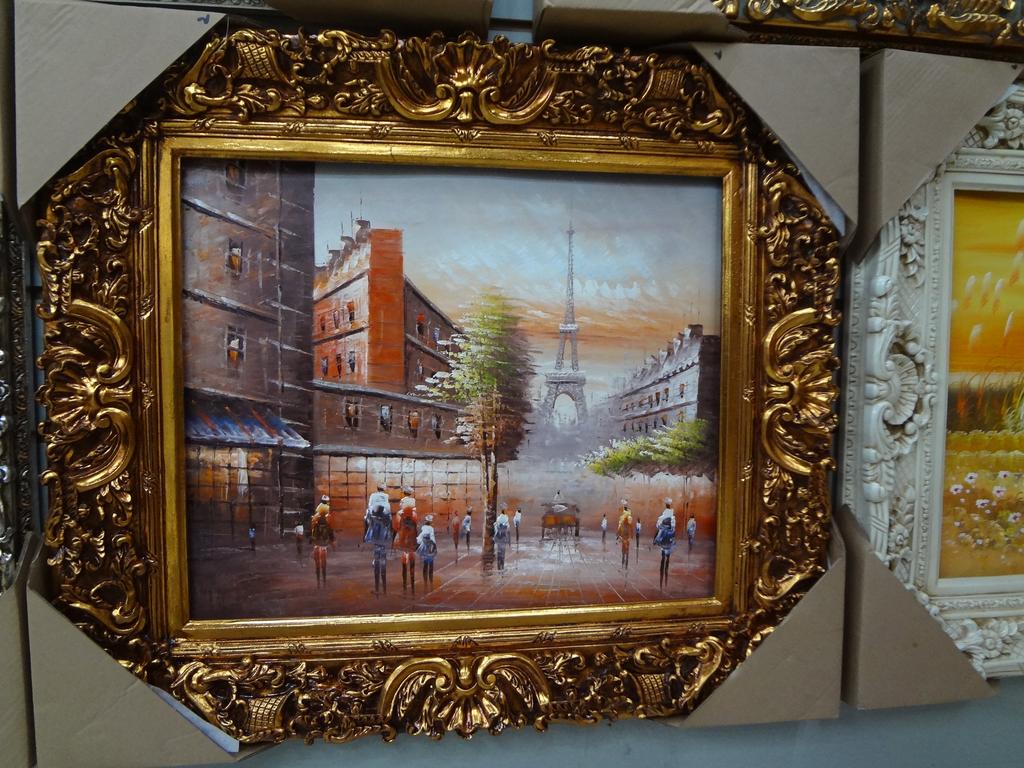 Classical European Style Frame Antique Gold Trim Resin Photo Frame Frame Soft Decoration Picture Frame