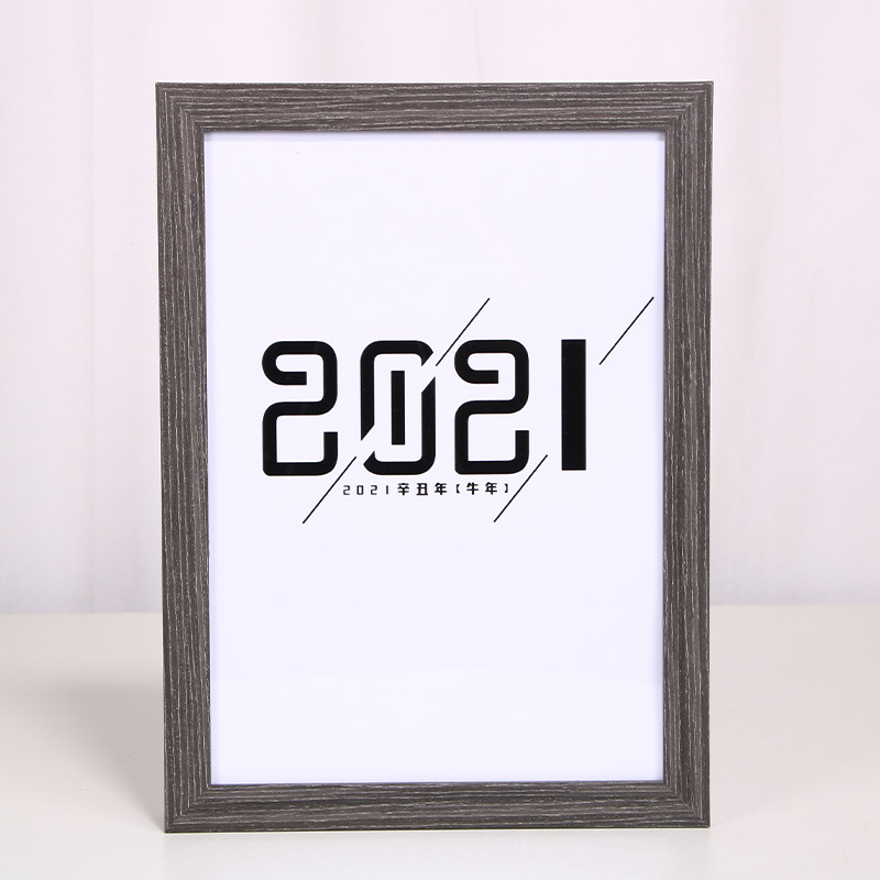 Solid Wood Photo Frame Wholesale Wall Hanging and Table Decoration Creative 7-Inch 5 6 8-Inch A4 Photo Frame License Frame Picture Frame Studio Manufacturer