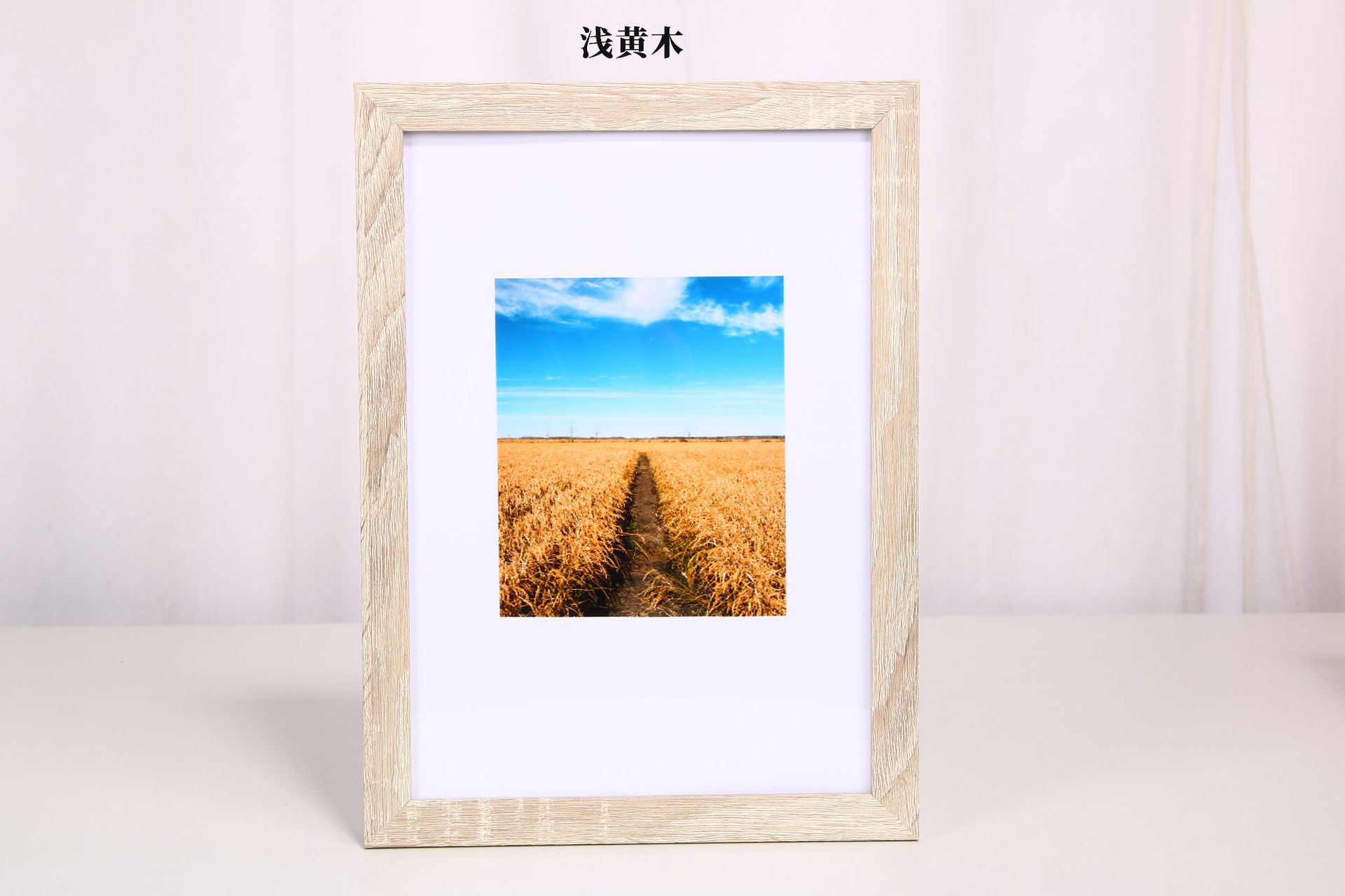 Solid Wood Photo Frame Wholesale Wall Hanging and Table Decoration Creative 7-Inch 5 6 8-Inch A4 Photo Frame License Frame Picture Frame Studio Manufacturer