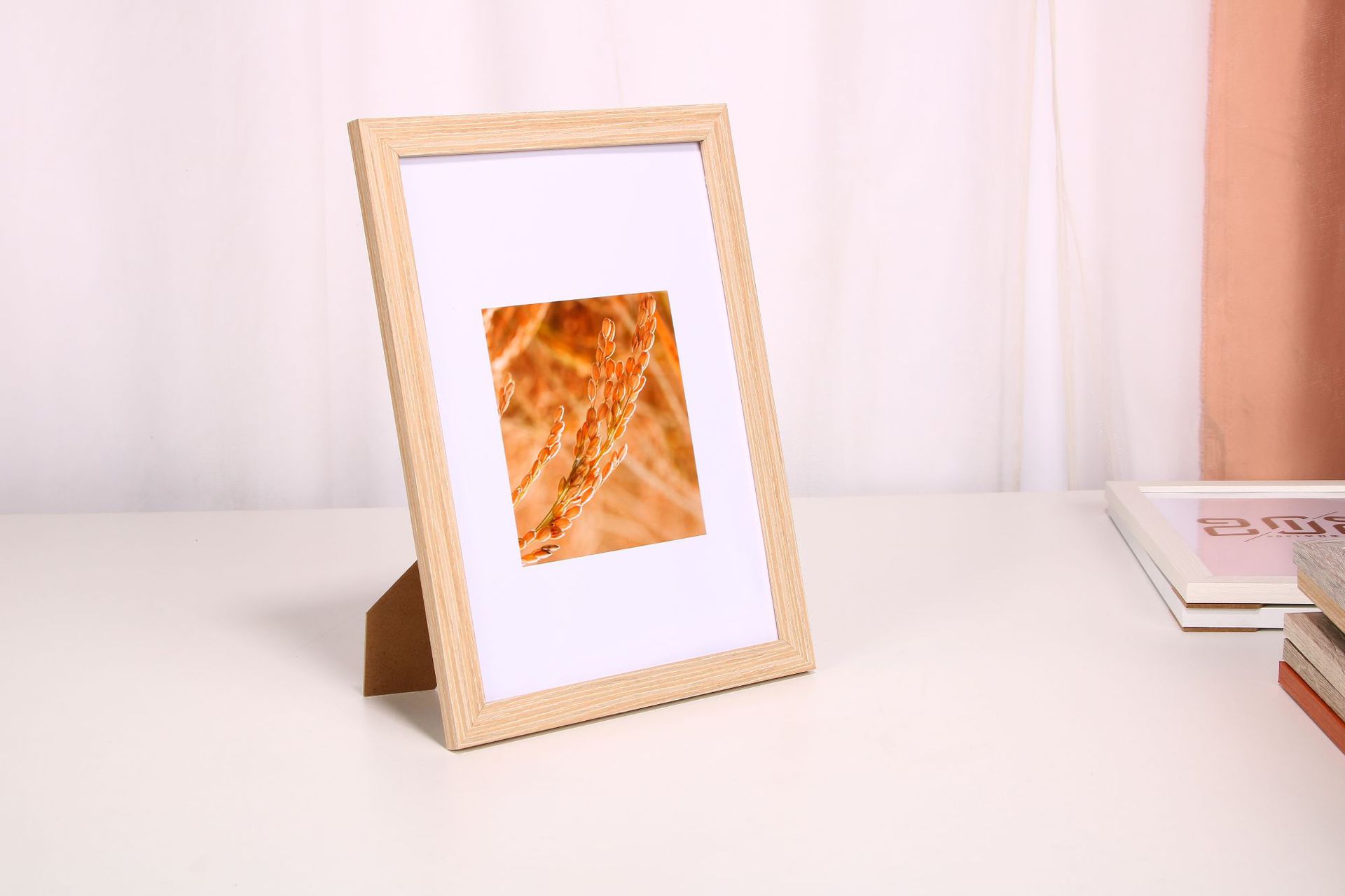 Solid Wood Photo Frame Wholesale Wall Hanging and Table Decoration Creative 7-Inch 5 6 8-Inch A4 Photo Frame License Frame Picture Frame Studio Manufacturer