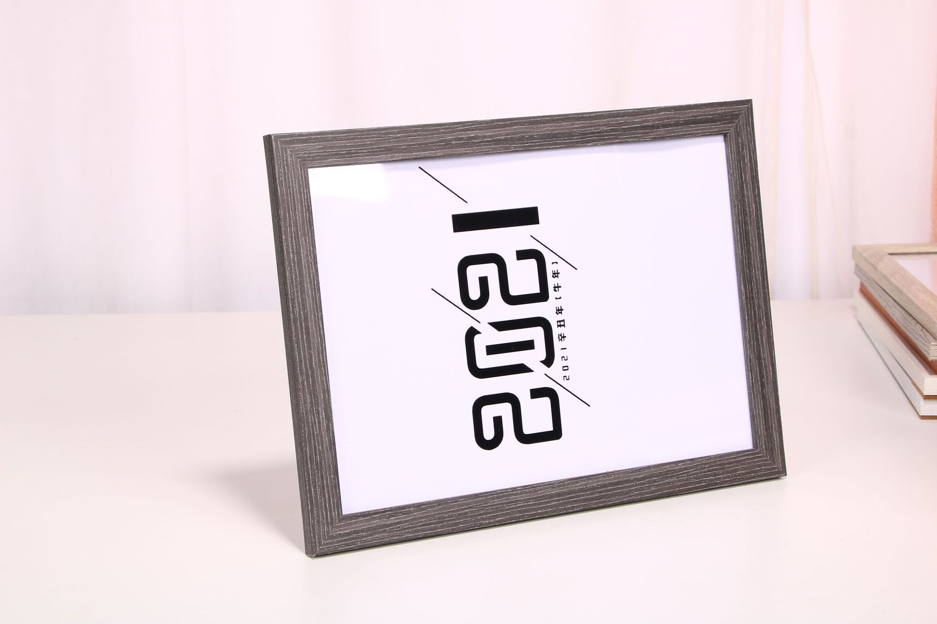 Solid Wood Photo Frame Wholesale Wall Hanging and Table Decoration Creative 7-Inch 5 6 8-Inch A4 Photo Frame License Frame Picture Frame Studio Manufacturer