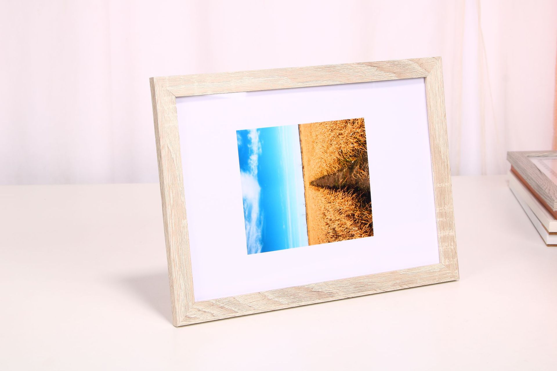 Solid Wood Photo Frame Wholesale Wall Hanging and Table Decoration Creative 7-Inch 5 6 8-Inch A4 Photo Frame License Frame Picture Frame Studio Manufacturer