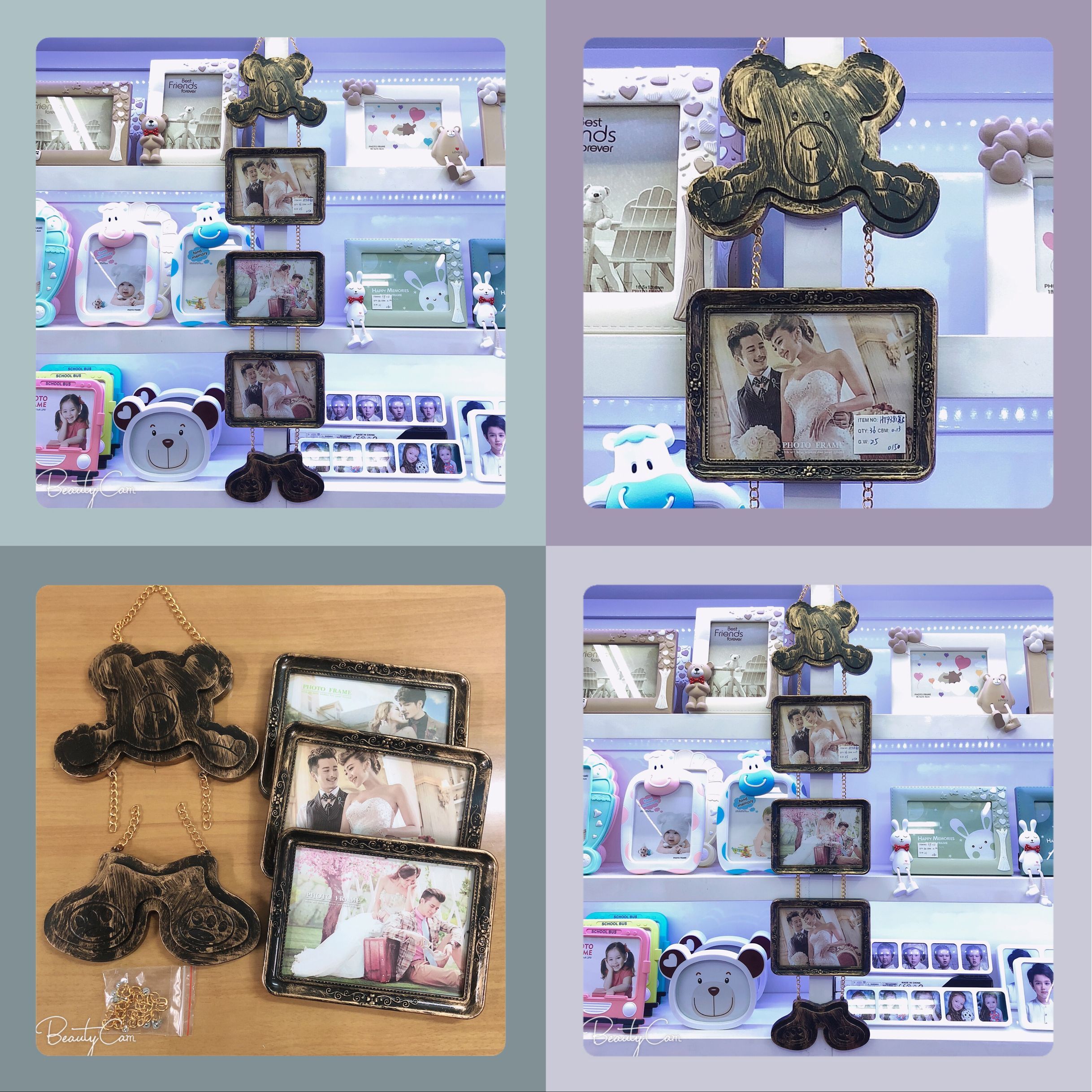 Haotao Photo Frame Ht9381 Three-Piece Photo Frame 7-Inch (Retro)