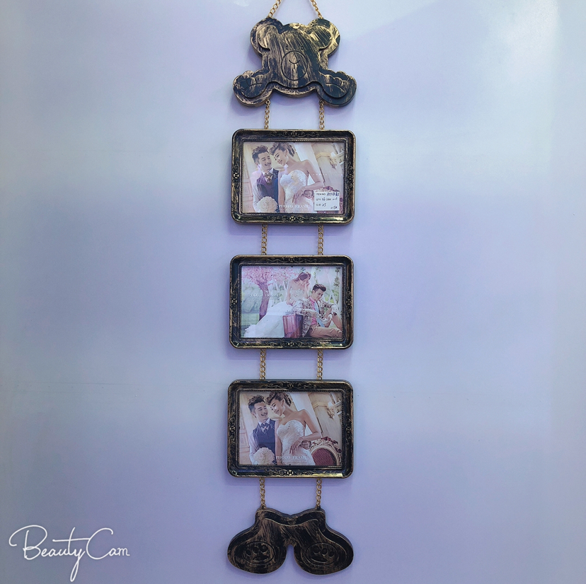 Haotao Photo Frame Ht9381 Three-Piece Photo Frame 7-Inch (Retro)