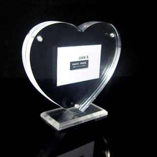 European folding double round plexiglass acrylic photo frame gift wholesale gift can be customized