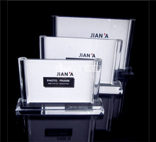 European folding double round plexiglass acrylic photo frame gift wholesale gift can be customized