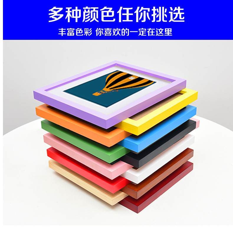 Puzzle Photo Frame 8 K4k Wall Hanging Picture Frame Table Solid Wood Photo Frame A3 A4 Factory Wholesale Wooden Photo Frame Printed Logo