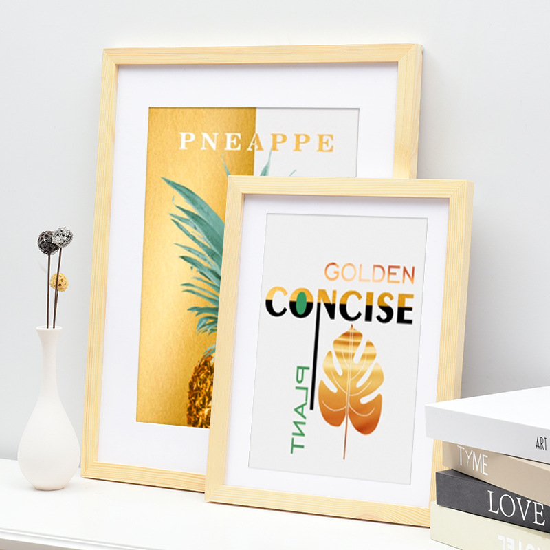 Puzzle Photo Frame 8 K4k Wall Hanging Picture Frame Table Solid Wood Photo Frame A3 A4 Factory Wholesale Wooden Photo Frame Printed Logo