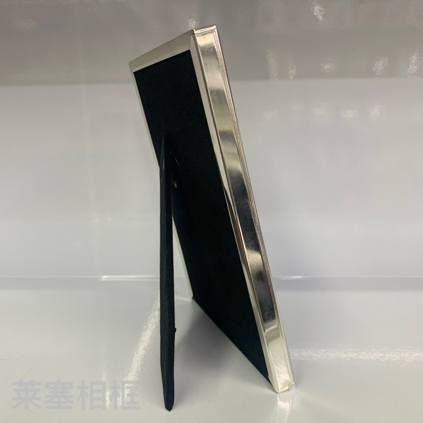Horizontal Pattern Iron Plating Silver Glass Creative Decoration Photo Home Decorative Gift Crafts Metal Photo Frame