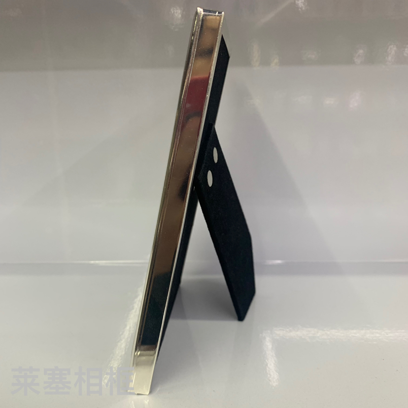 Horizontal Pattern Iron Plating Silver Glass Creative Decoration Photo Home Decorative Gift Crafts Metal Photo Frame