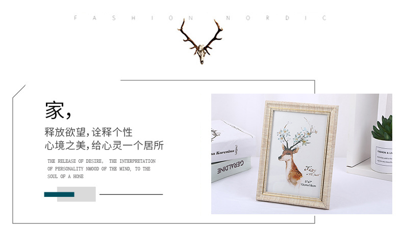 New Modern Minimalist Creative Table Photo Frame 6-Inch 7-Inch Living Room Bedroom Study Photo Frame and Picture Frame Wholesale
