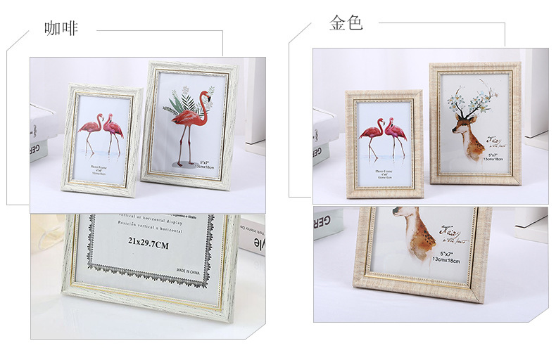 New Modern Minimalist Creative Table Photo Frame 6-Inch 7-Inch Living Room Bedroom Study Photo Frame and Picture Frame Wholesale