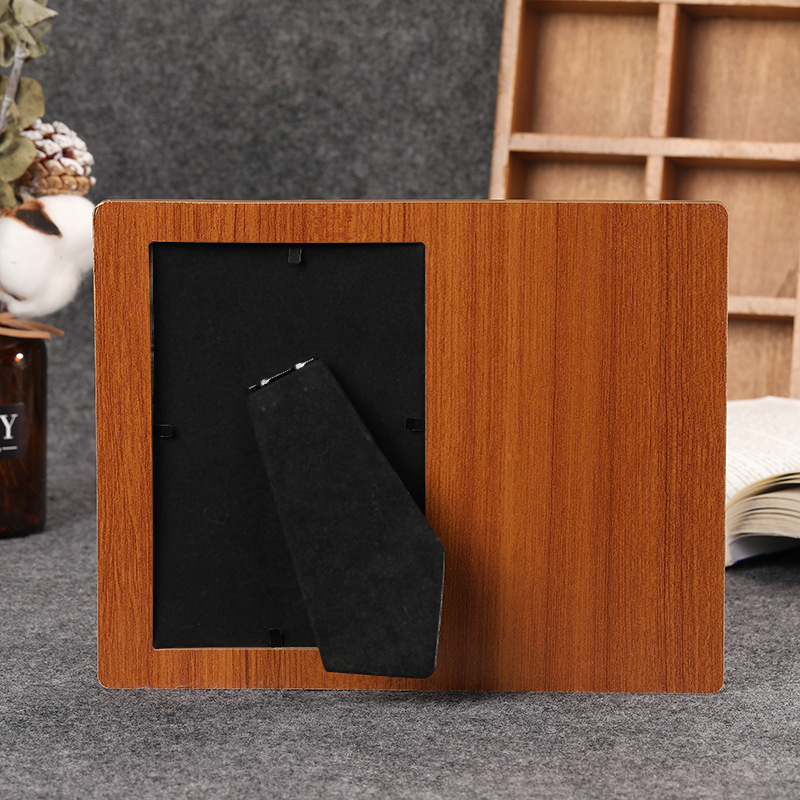 European-Style Minimalist Creative Table Wall Cabinet Decoration Rectangular Wooden Bracket Photo Frame Picture Can Be Customized Factory Wholesale