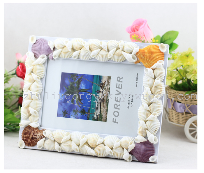Burst section! Natural shell photo frame photo frame creative holiday gift Yiwu factory direct wholesale Burst section! Natural shell photo frame photo frame creative holiday gift Yiwu factory direct wholesale