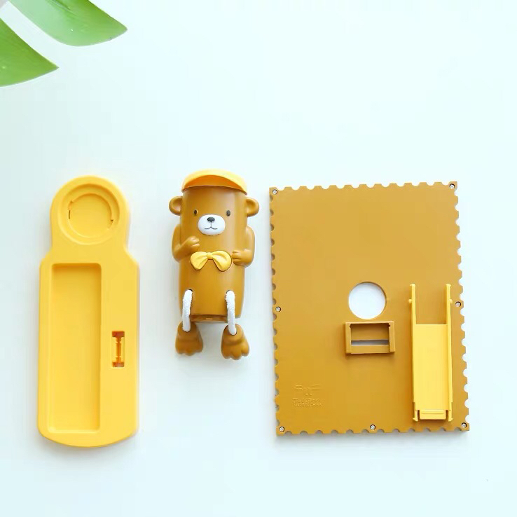 Children&#039;s Photo Frame Haotao Photo Frame HT-TF2310 Hanging Foot Bear 7-Inch Pen Holder (2 Colors)