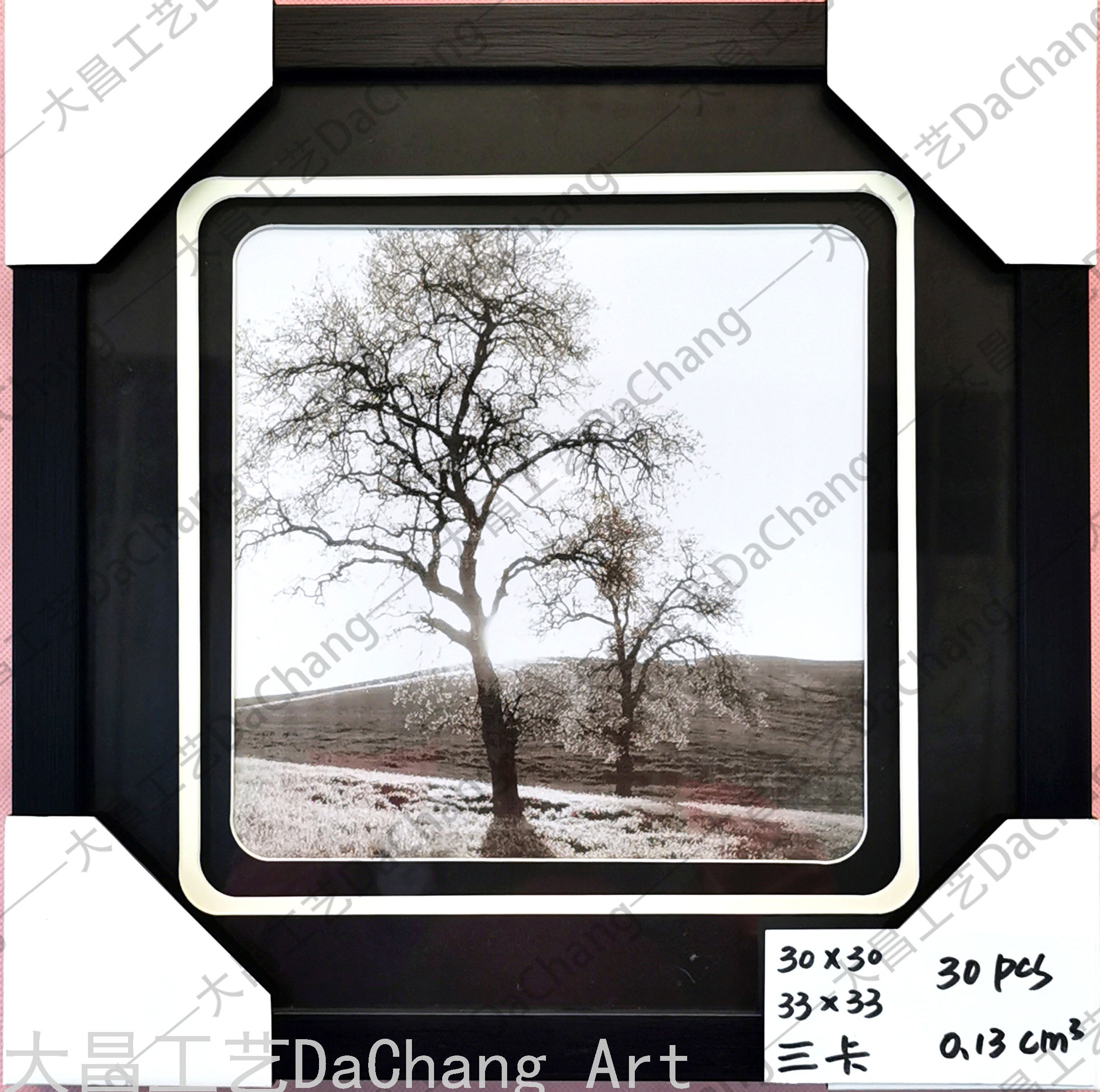 Decorative Painting Three-Dimensional Cardboard Painting Photo Frame Hallway Simple Modern Corridor Aisle Decorative Hanging Painting Affordable Luxury Style High-End