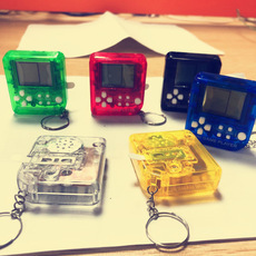 Handheld Mini Game Machine Toy Tetris Game Console Nostalgic Classic Game Machine Gift Keychain