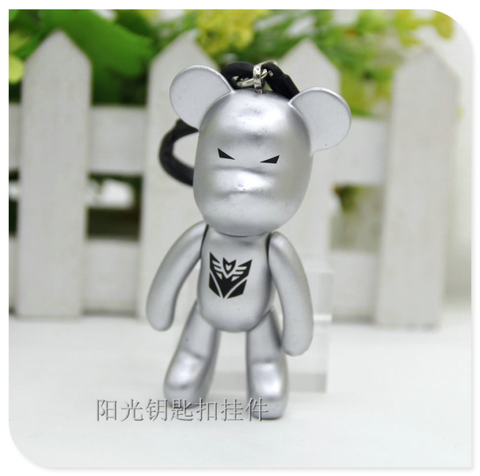 Bear key ring pendant creative bag cartoon violence violence bear pendant Keychain car personality factory wholesale