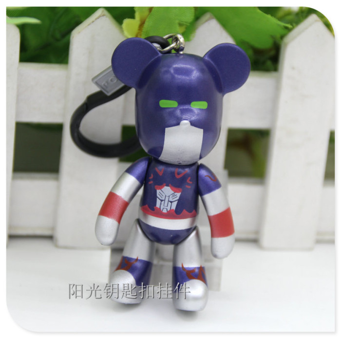 Bear key ring pendant creative bag cartoon violence violence bear pendant Keychain car personality factory wholesale
