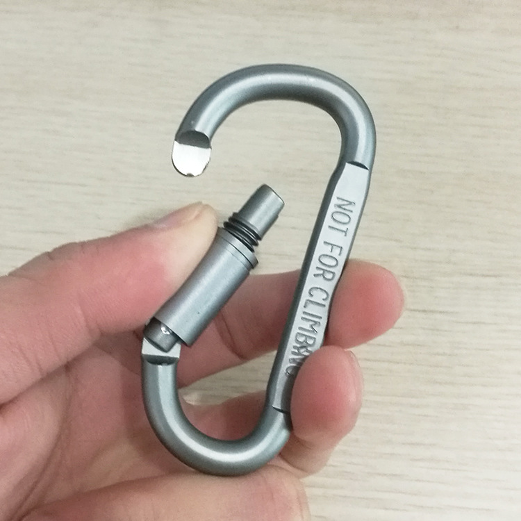 EBay Amazon Aluminum Alloy D-Type Keychain Outdoor Tactics Equipment Multi-Functional Climbing Button Carabiner Hanger Hanging Buckle