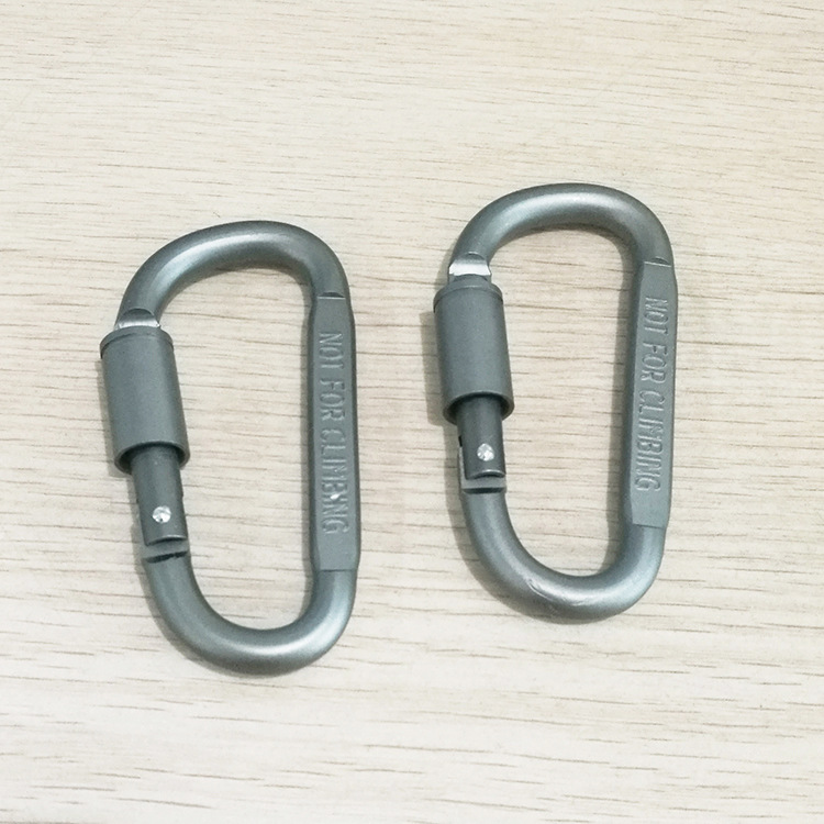 EBay Amazon Aluminum Alloy D-Type Keychain Outdoor Tactics Equipment Multi-Functional Climbing Button Carabiner Hanger Hanging Buckle