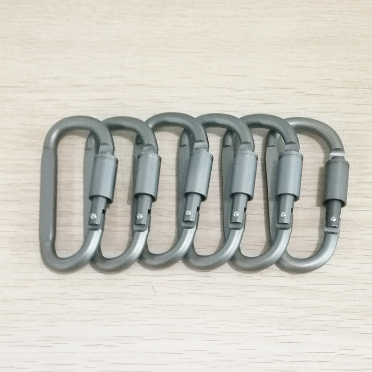 EBay Amazon Aluminum Alloy D-Type Keychain Outdoor Tactics Equipment Multi-Functional Climbing Button Carabiner Hanger Hanging Buckle