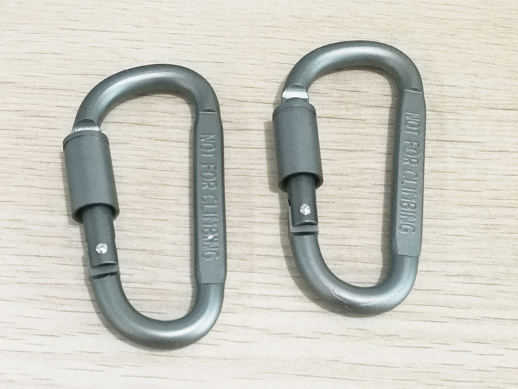 EBay Amazon Aluminum Alloy D-Type Keychain Outdoor Tactics Equipment Multi-Functional Climbing Button Carabiner Hanger Hanging Buckle EBay Amazon Aluminum Alloy D-Type Keychain Outdoor Tactics Equipment Multi-Functional Climbing Button Carabiner Hanger Hanging Buckle