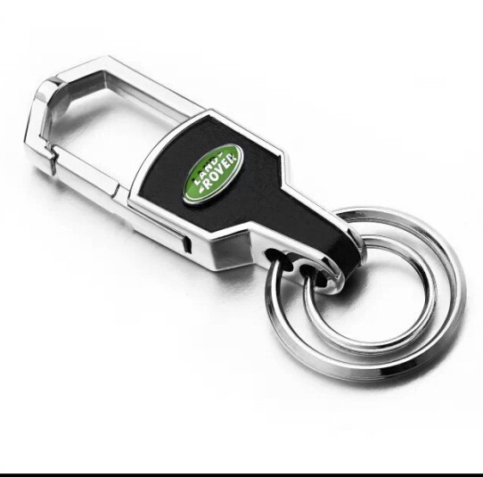 Suitable for Car Keychain Crafts Promotion Metal Keychain Leather Buckle Can Be Customized DoubleSided Standard Keychain