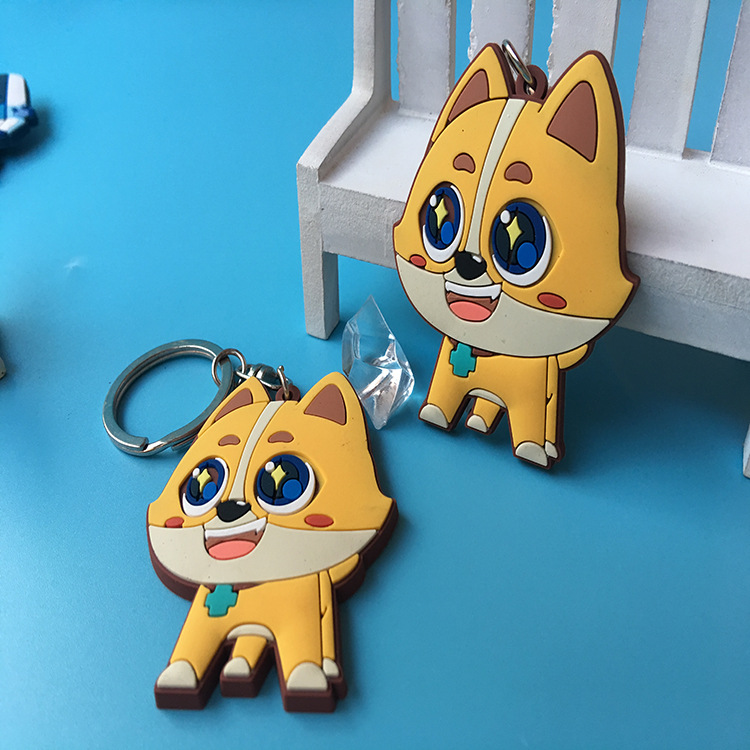 New Cartoon Epoxy Key Chain Customization PVC Soft Rubber Toy Keychain Pendant Anime Key Ring Key Chain