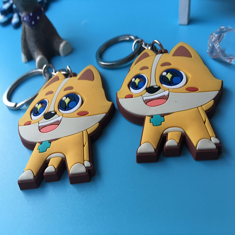 New Cartoon Epoxy Key Chain Customization PVC Soft Rubber Toy Keychain Pendant Anime Key Ring Key Chain