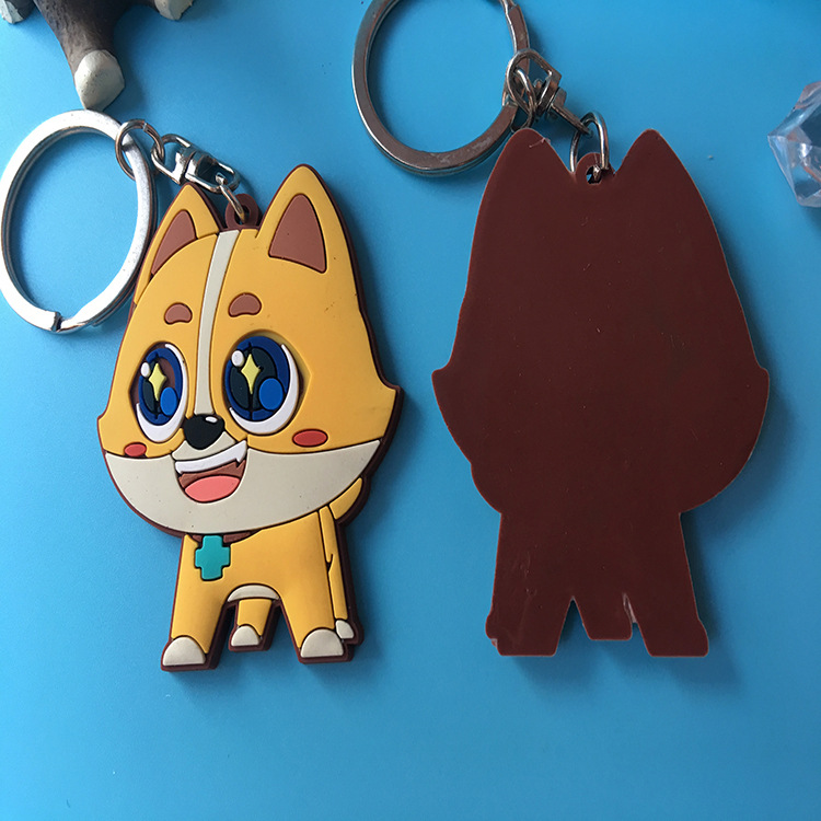 New Cartoon Epoxy Key Chain Customization PVC Soft Rubber Toy Keychain Pendant Anime Key Ring Key Chain