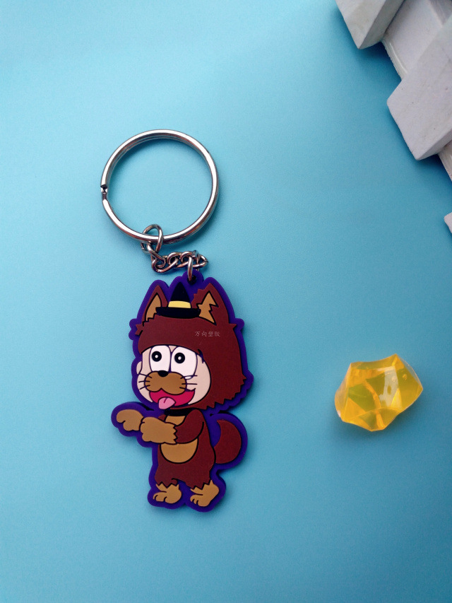 New Cartoon Epoxy Key Chain Customization PVC Soft Rubber Toy Keychain Pendant Anime Key Ring Key Chain