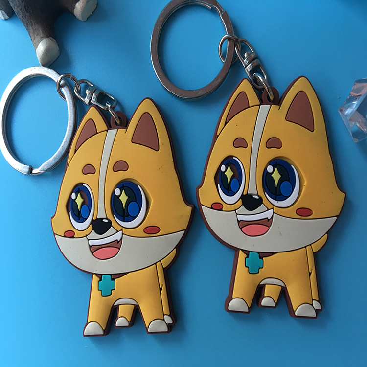 New Cartoon Epoxy Key Chain Customization PVC Soft Rubber Toy Keychain Pendant Anime Key Ring Key Chain