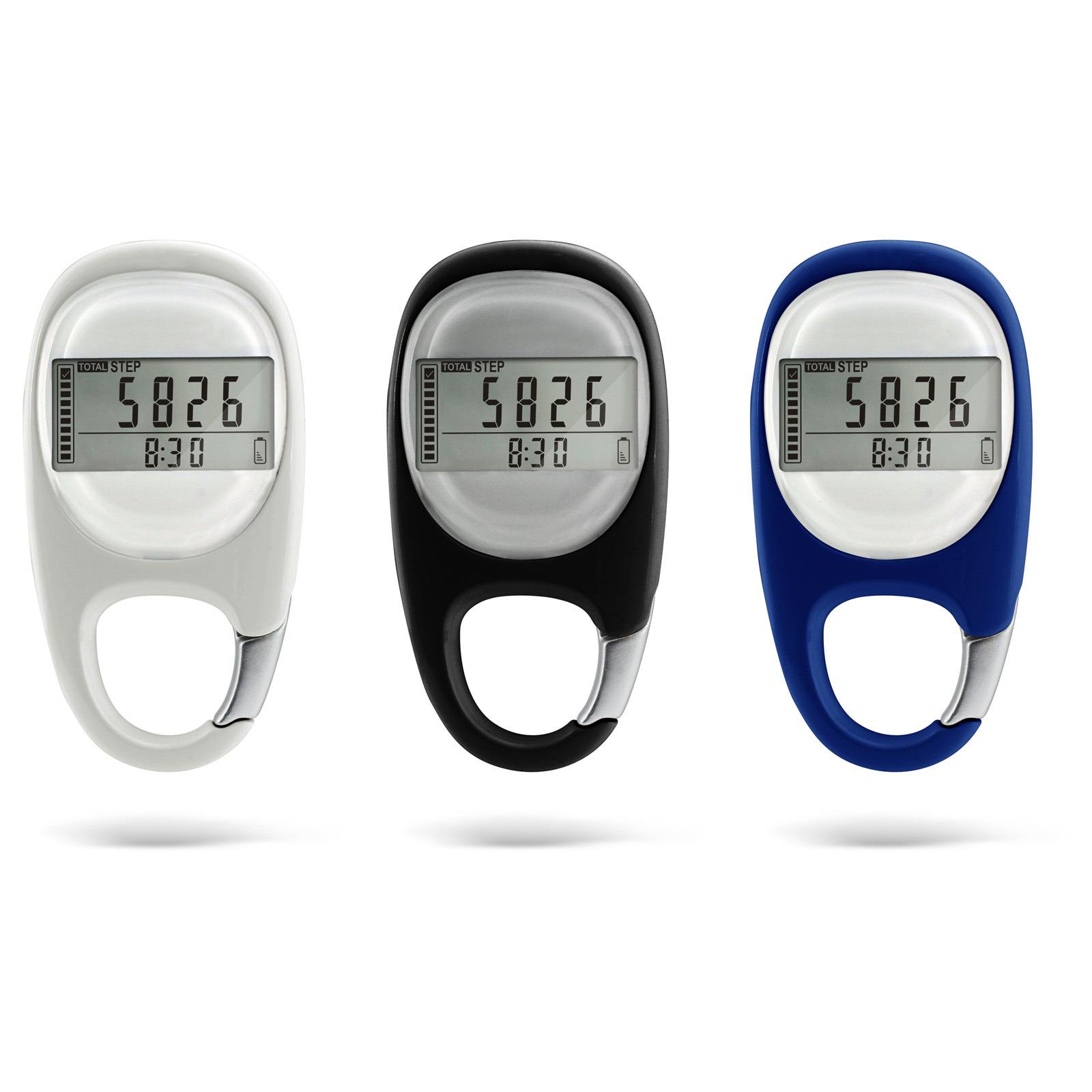Climbing Button Carabiner Pedometer 3D Pedometer Pedometer Keychain Pedometer Electronic Pedometer
